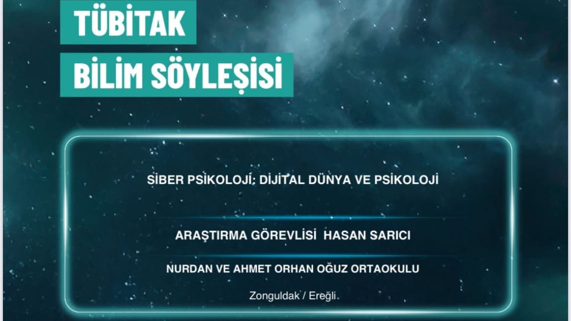 TÜBİTAK BİLİM SÖYLEŞİSİ